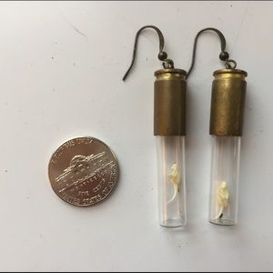 Bullet shell casing earrings